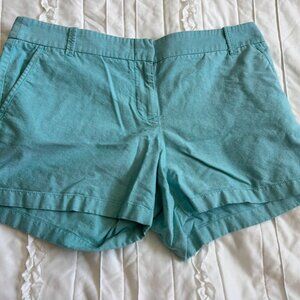 JCrew Womans Size 12 City Fit Teal Shorts